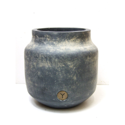 Wazon betonowy / gliniany rustykalny 26x26cm